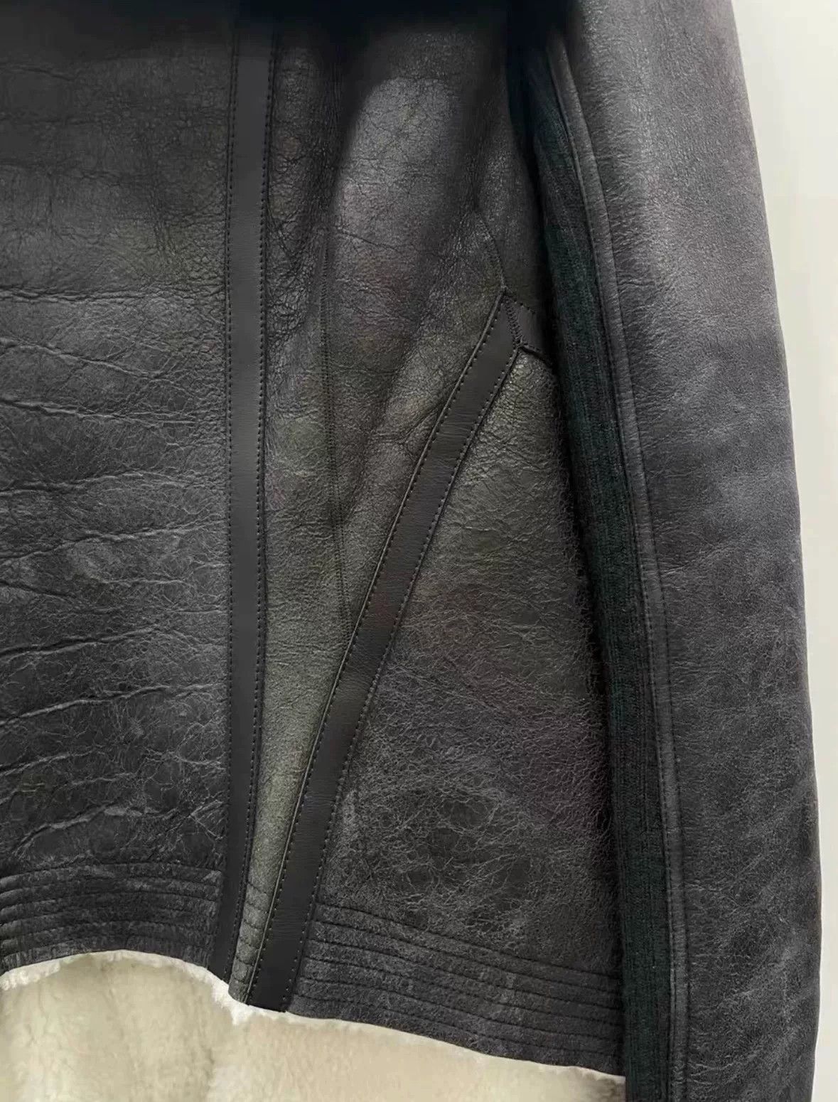 Rick Owens Rick Owens Women's Leather Jacket Size S / US 4 / IT 40 - 7 Thumbnail