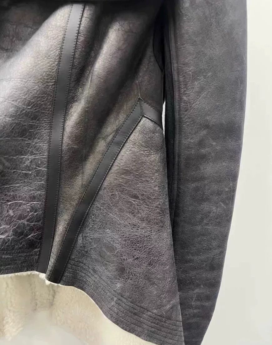 Rick Owens Rick Owens Women's Leather Jacket Size S / US 4 / IT 40 - 6 Thumbnail