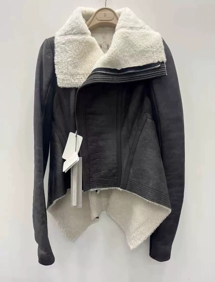 Rick Owens Rick Owens Women's Leather Jacket Size S / US 4 / IT 40 - 3 Thumbnail