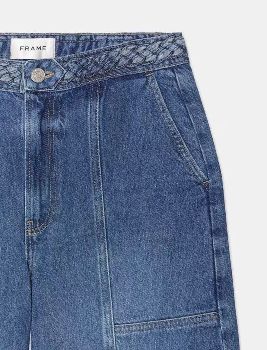 Frame FRAME Women's Wide Leg Denim Pants Size 25" / US 0 / IT 36 - 5 Thumbnail