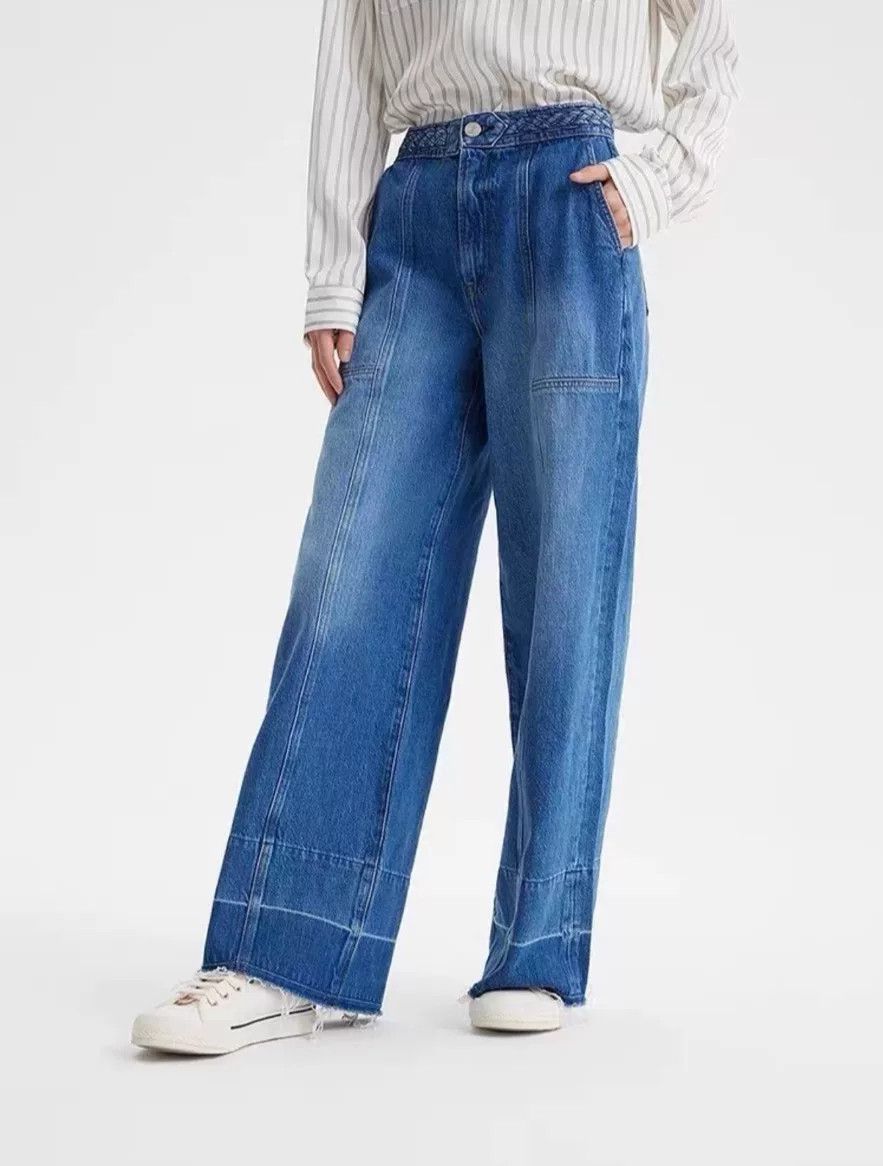 Frame FRAME Women's Wide Leg Denim Pants Size 25" / US 0 / IT 36 - 3 Thumbnail