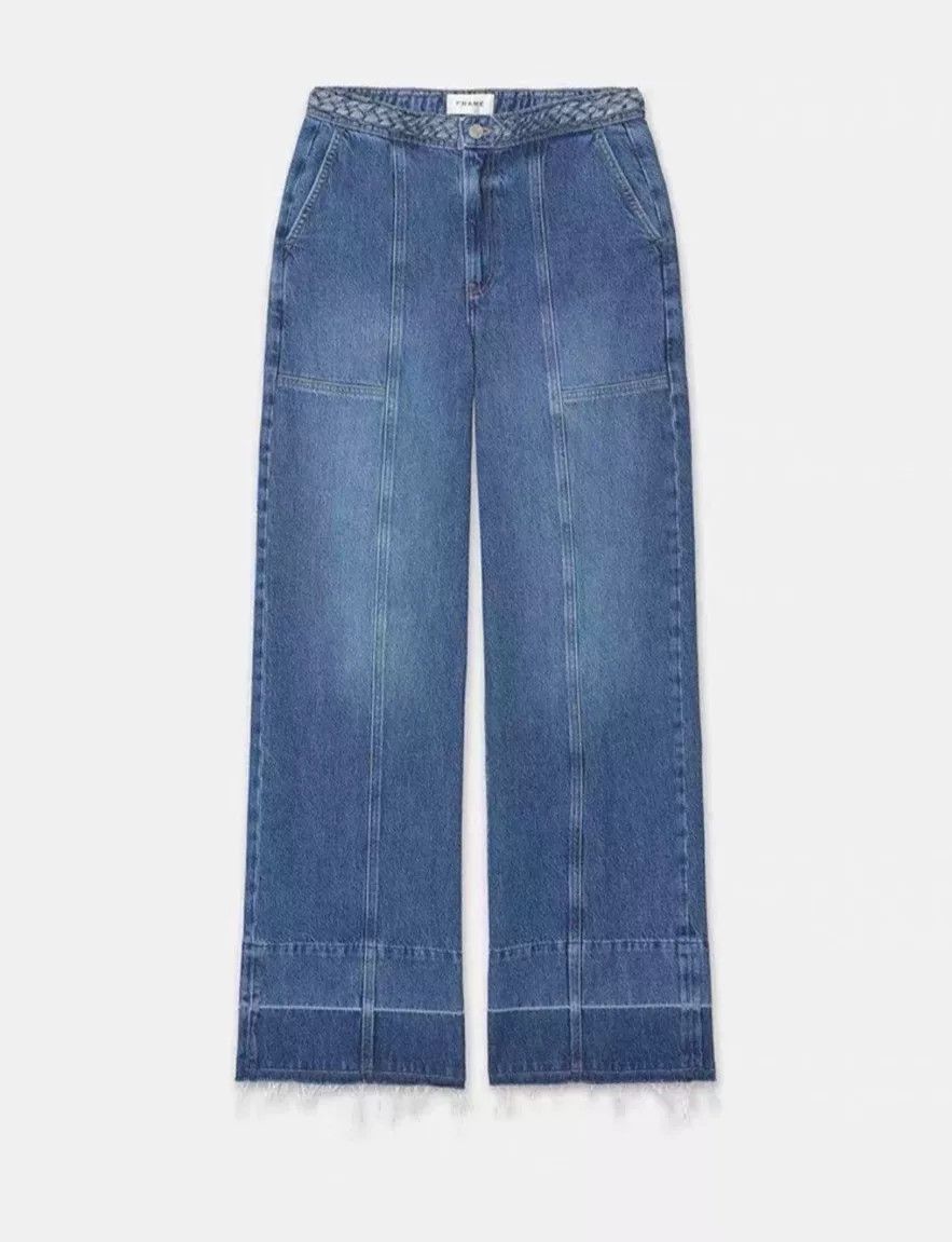 Frame FRAME Women's Wide Leg Denim Pants Size 25" / US 0 / IT 36 - 2 Thumbnail