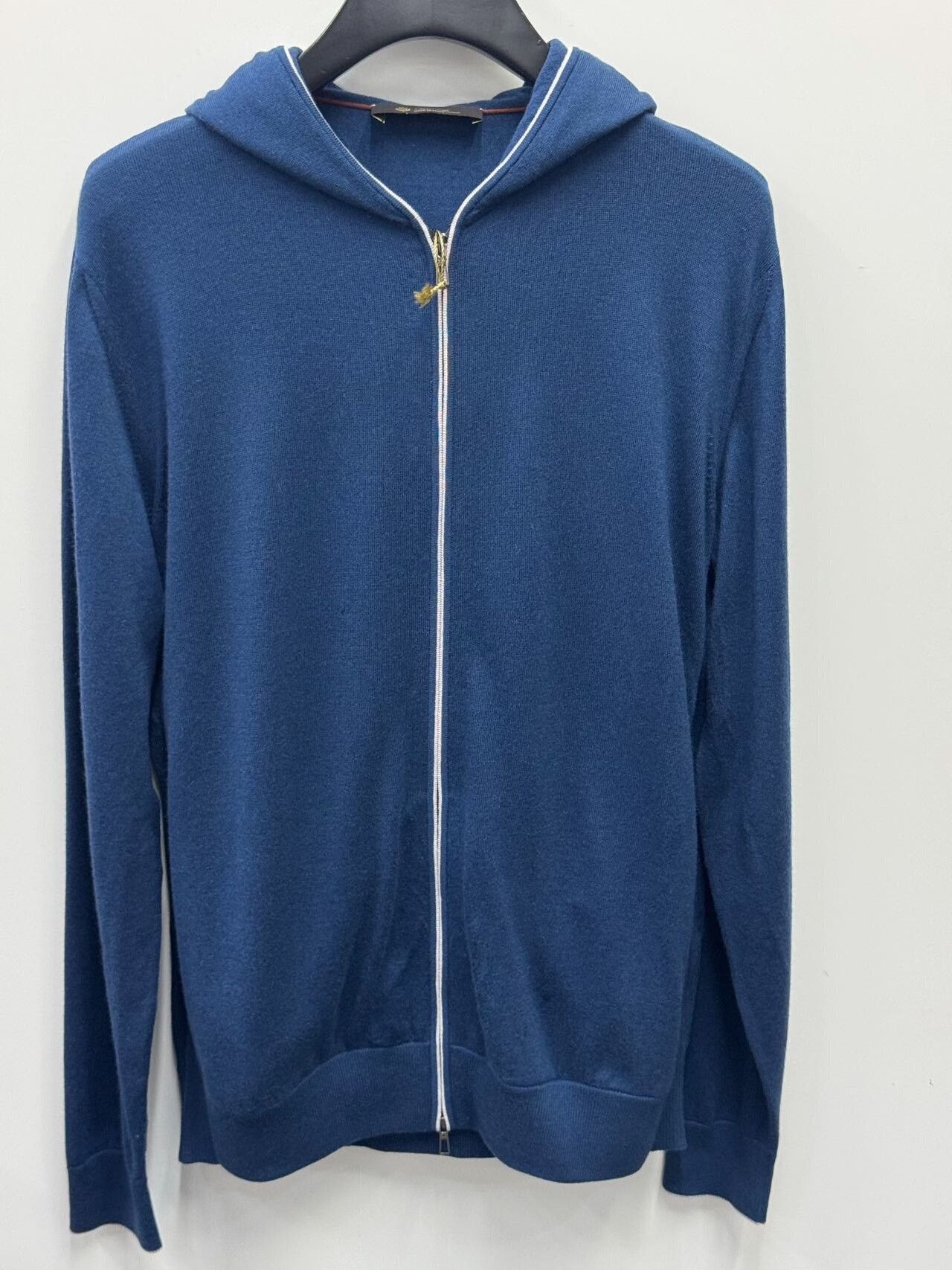 Loro Piana Loro Piana Men's Blue Cardigan Jacket Size US M / EU 48-50 / 2 - 2 Thumbnail
