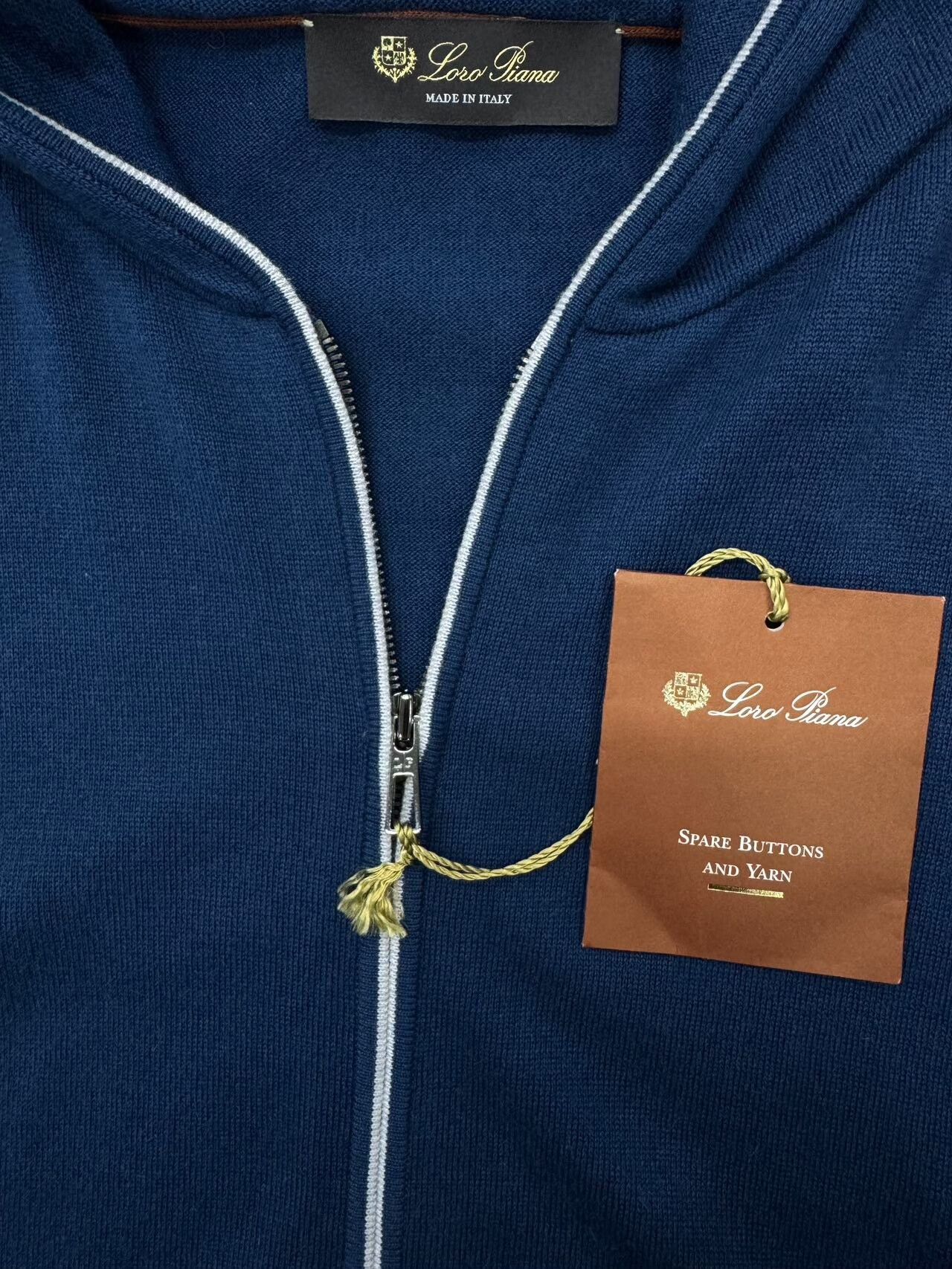 Loro Piana Loro Piana Men's Blue Cardigan Jacket Size US M / EU 48-50 / 2 - 6 Thumbnail
