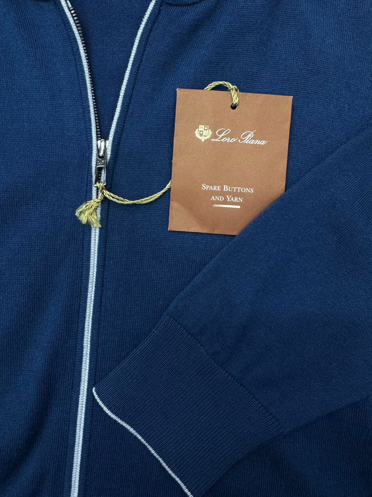 Loro Piana Loro Piana Men's Blue Cardigan Jacket Size US M / EU 48-50 / 2 - 7 Thumbnail