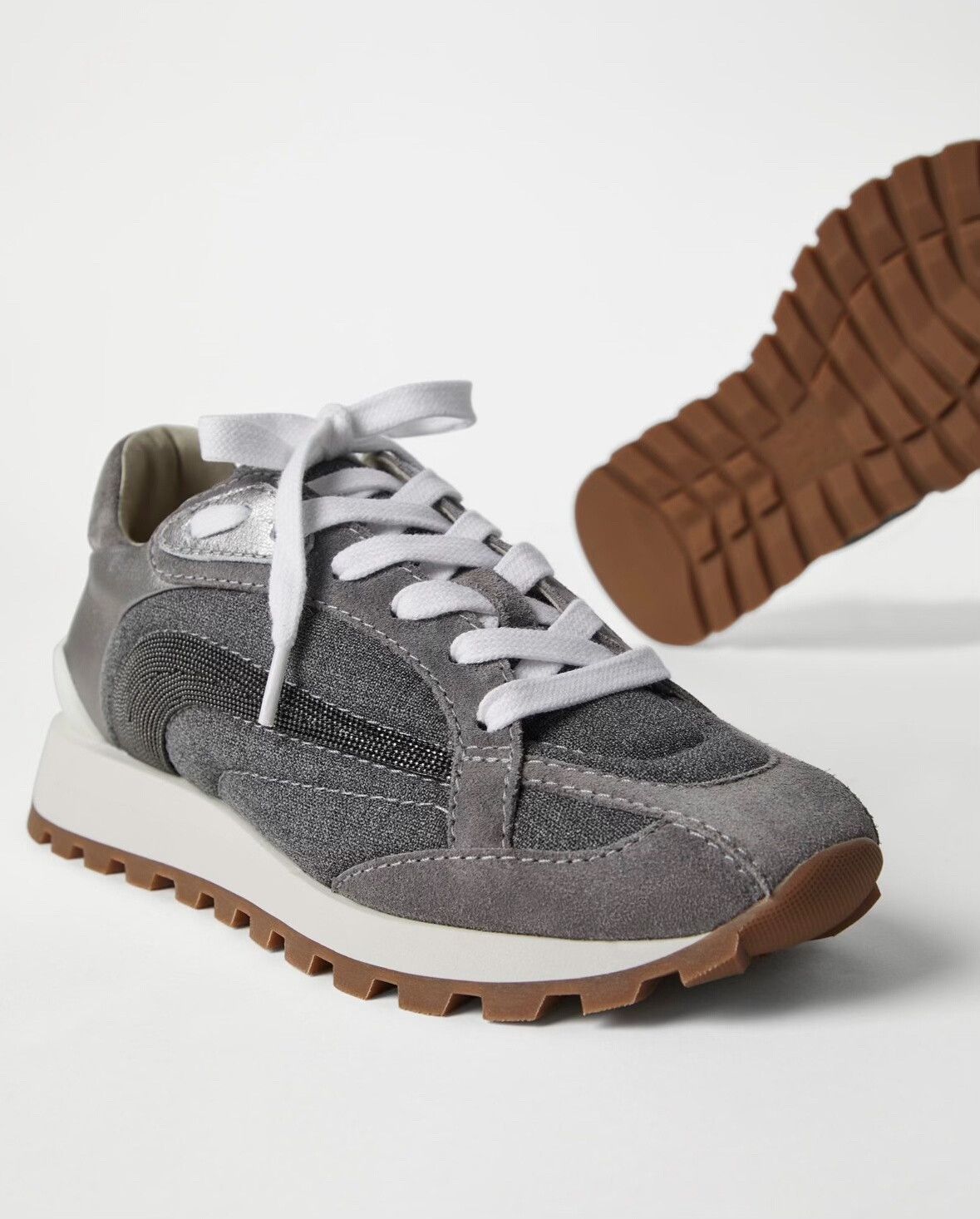 Brunello Cucinelli Brunello Cucineli Women's Sneakers Size US 5 / IT 35 - 5 Thumbnail