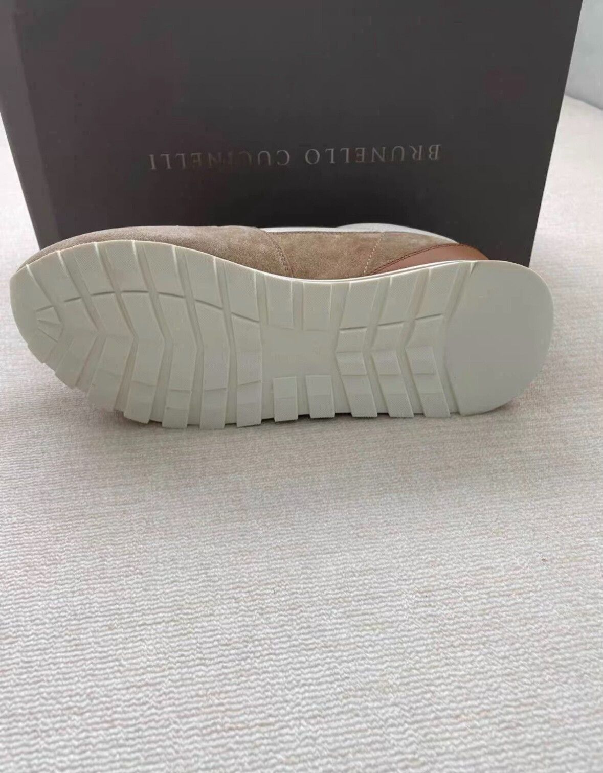 Brunello Cucinelli Brunello Cucinelli Men's Sneakers Beige Brown Size US 6 / EU 39 - 5 Thumbnail