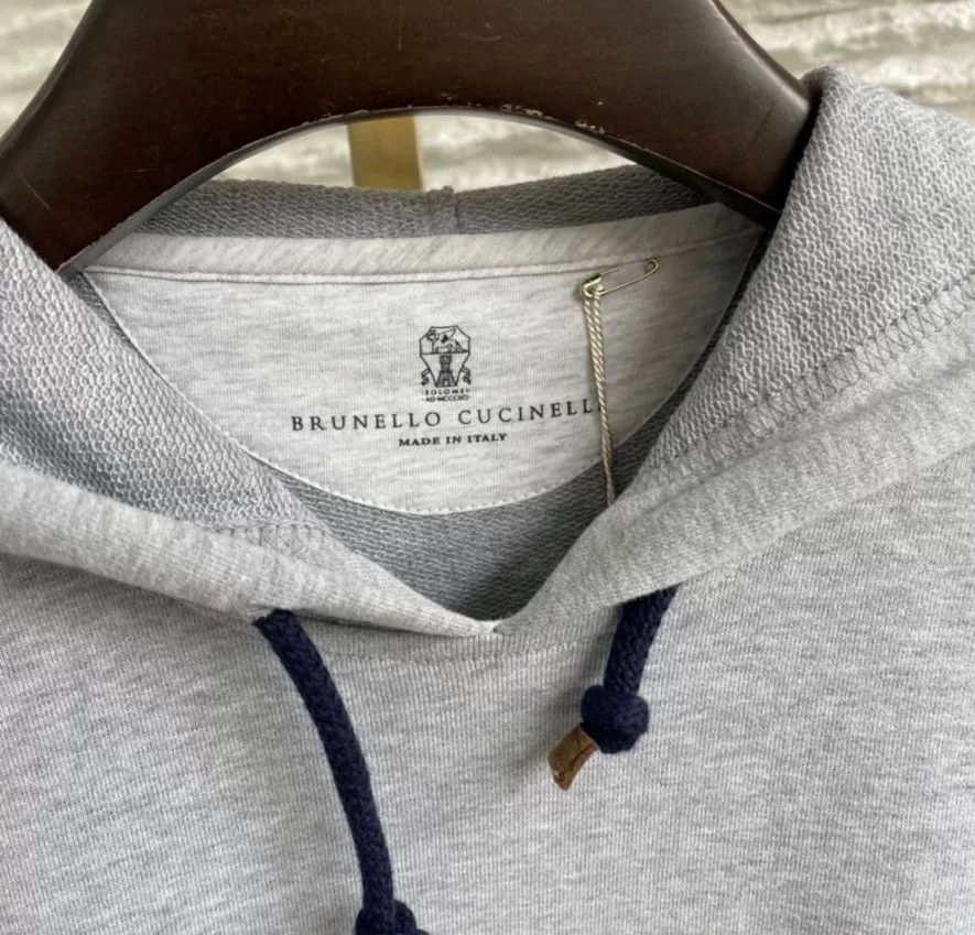 Brunello Cucinelli Brunello Cucinelli Men's Hooded Sweatshirt Size US S / EU 44-46 / 1 - 4 Thumbnail
