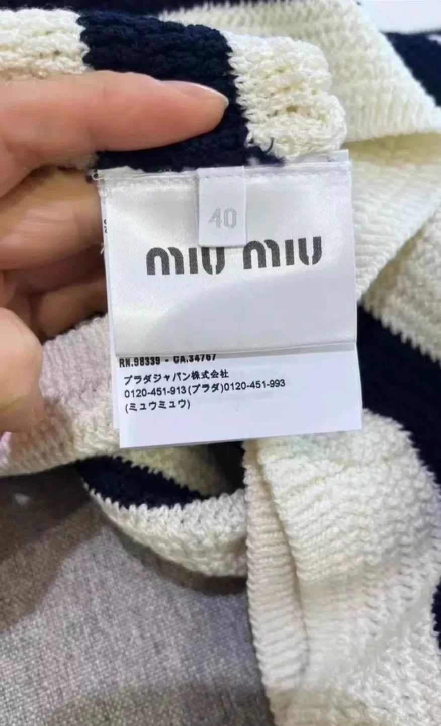 Miu Miu Miu Miu Short Sleeve Knitted Dress Size S / US 4 / IT 40 - 6 Thumbnail