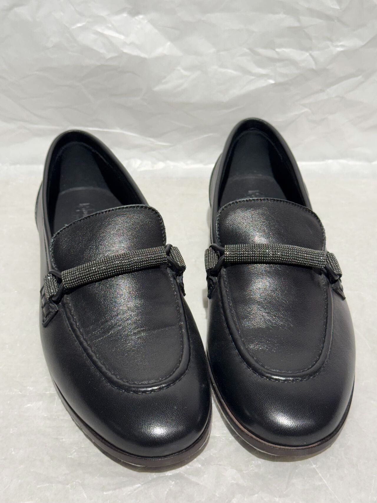 Brunello Cucinelli Brunello Cucinelli Black Loafers for Women Size US 4 / IT 34 - 4 Thumbnail