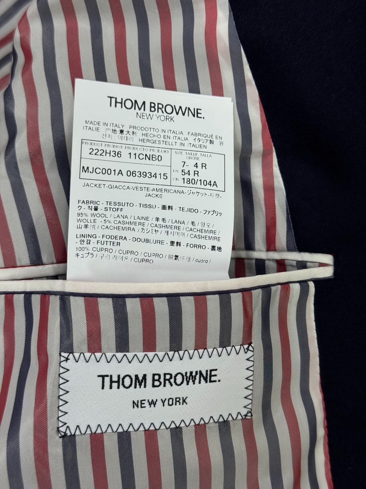 Thom Browne Thom Browne Men's Four Stripe Blazer Size US M / EU 48-50 / 2 - 7 Thumbnail