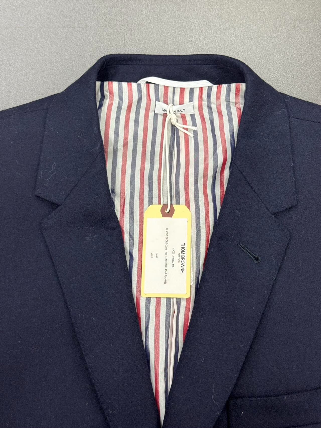 Thom Browne Thom Browne Men's Four Stripe Blazer Size US M / EU 48-50 / 2 - 4 Thumbnail