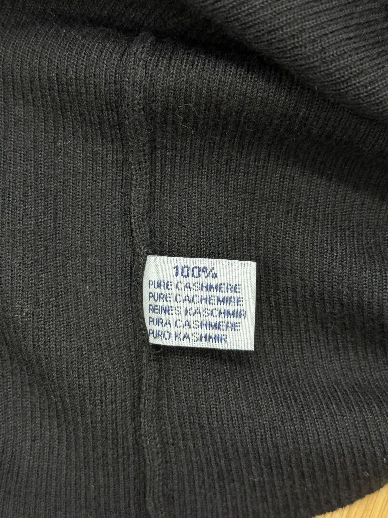 Barrie Black Turtleneck Wool Sweater with Lace Trim Size L / US 10 / IT 46 - 7 Thumbnail