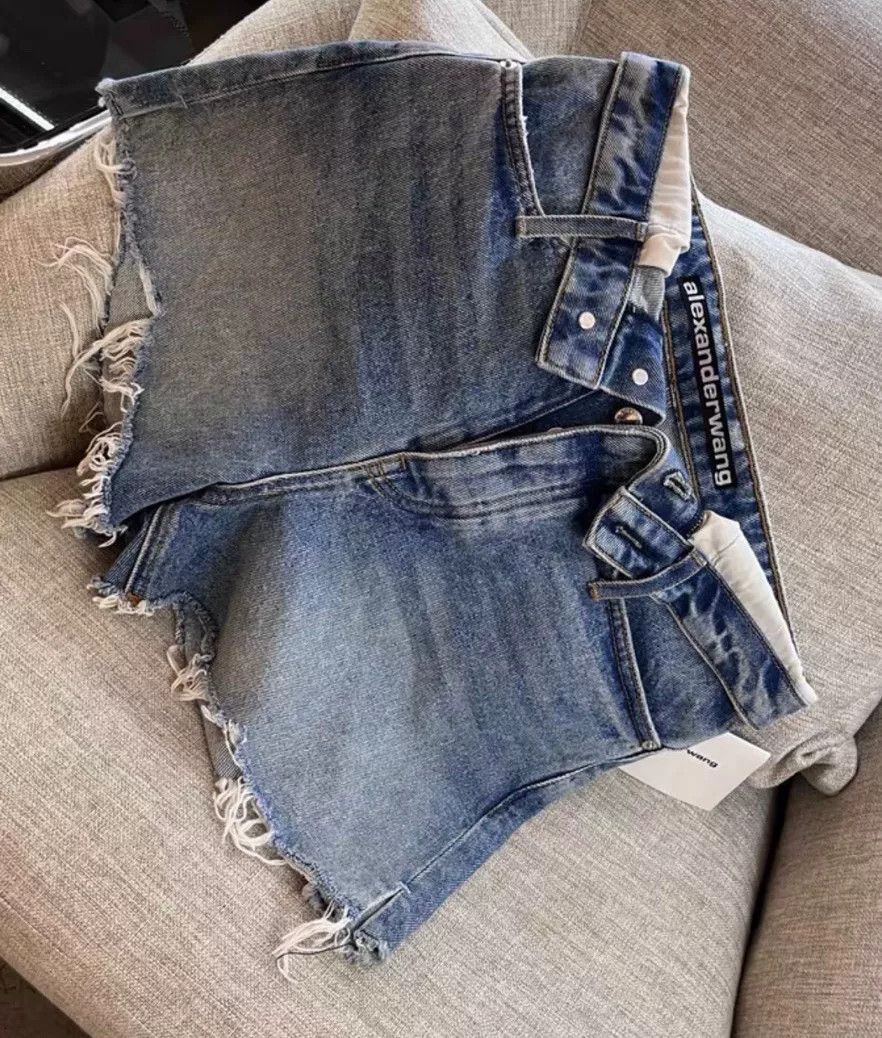 Alexander Wang Alexander Wang Denim Shorts Size 27 Size 27" / US 4 / IT 40 - 4 Thumbnail