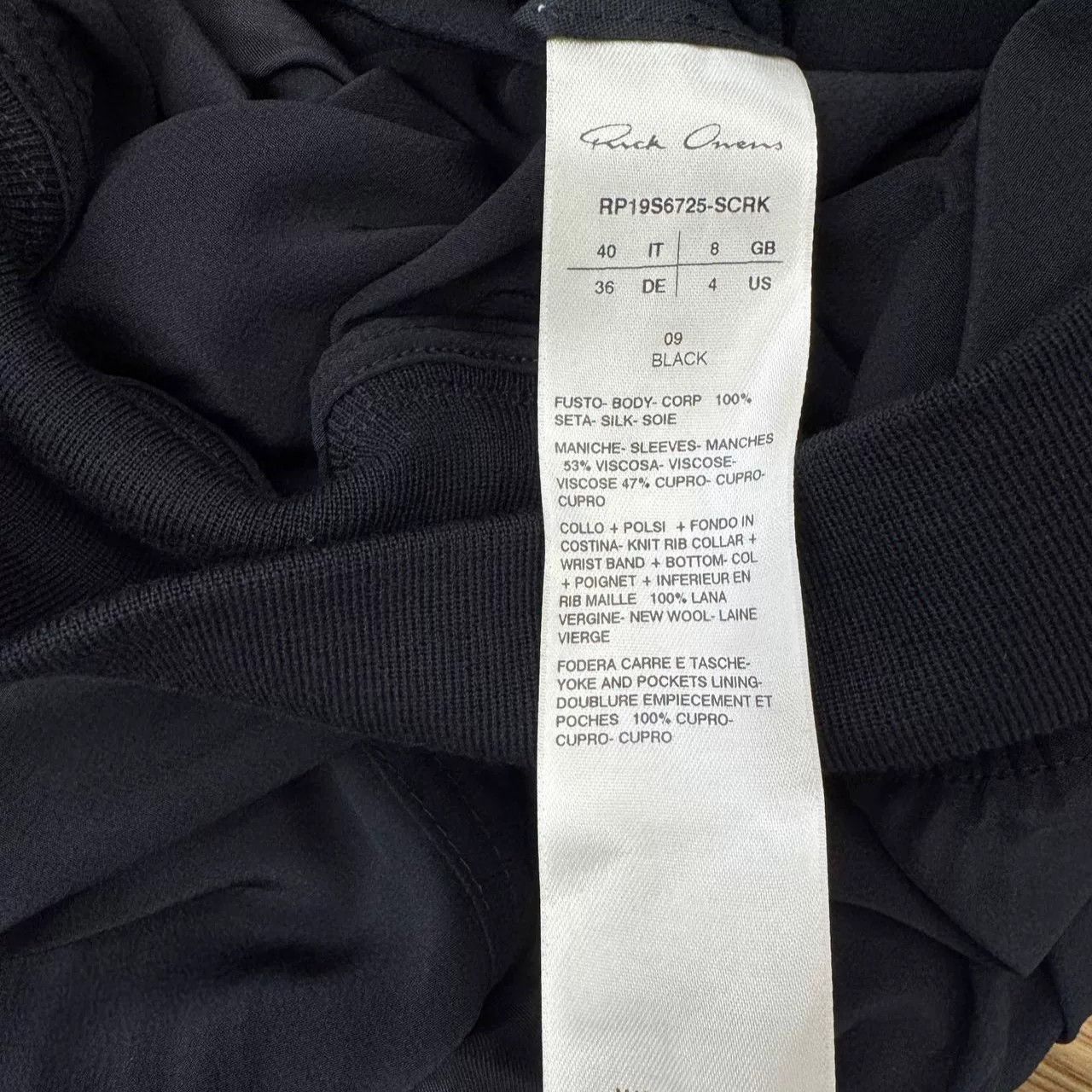 Rick Owens RICK OWENS Black Jacket Coat Size 40 Size US XXS / EU 40 - 8 Thumbnail