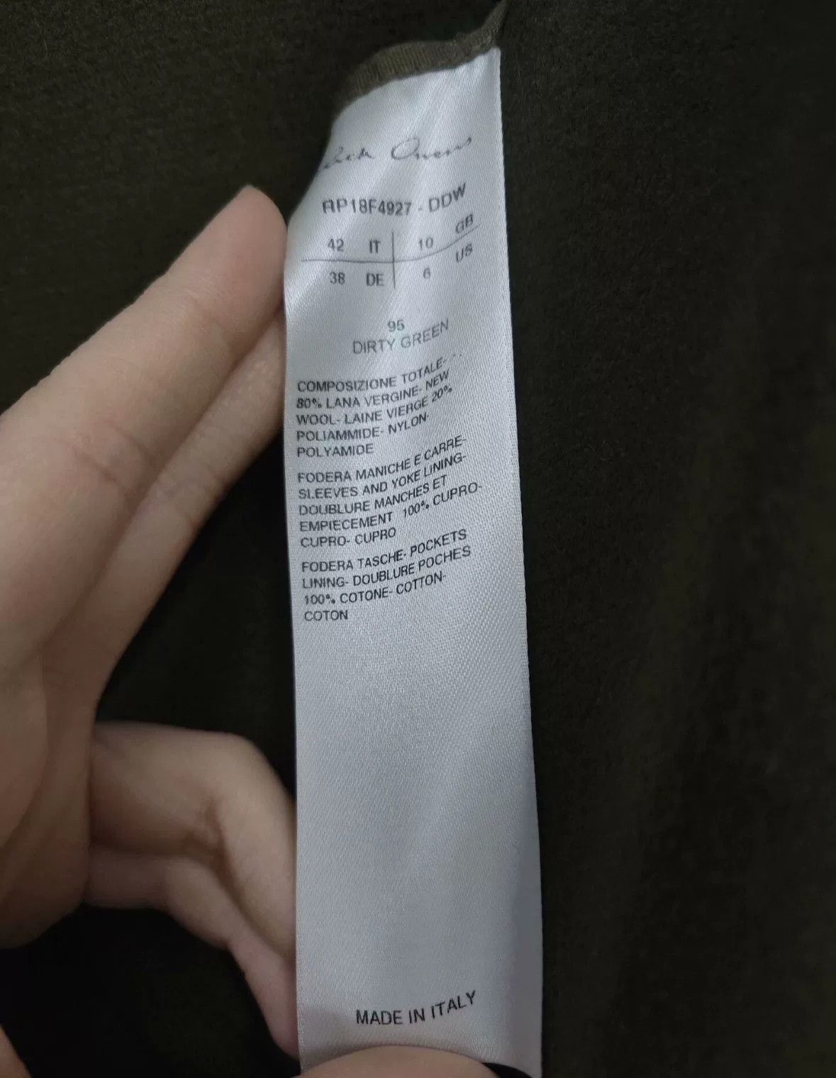 Rick Owens Rick Owens Women's Long Wool Coat Size M / US 6-8 / IT 42-44 - 6 Thumbnail