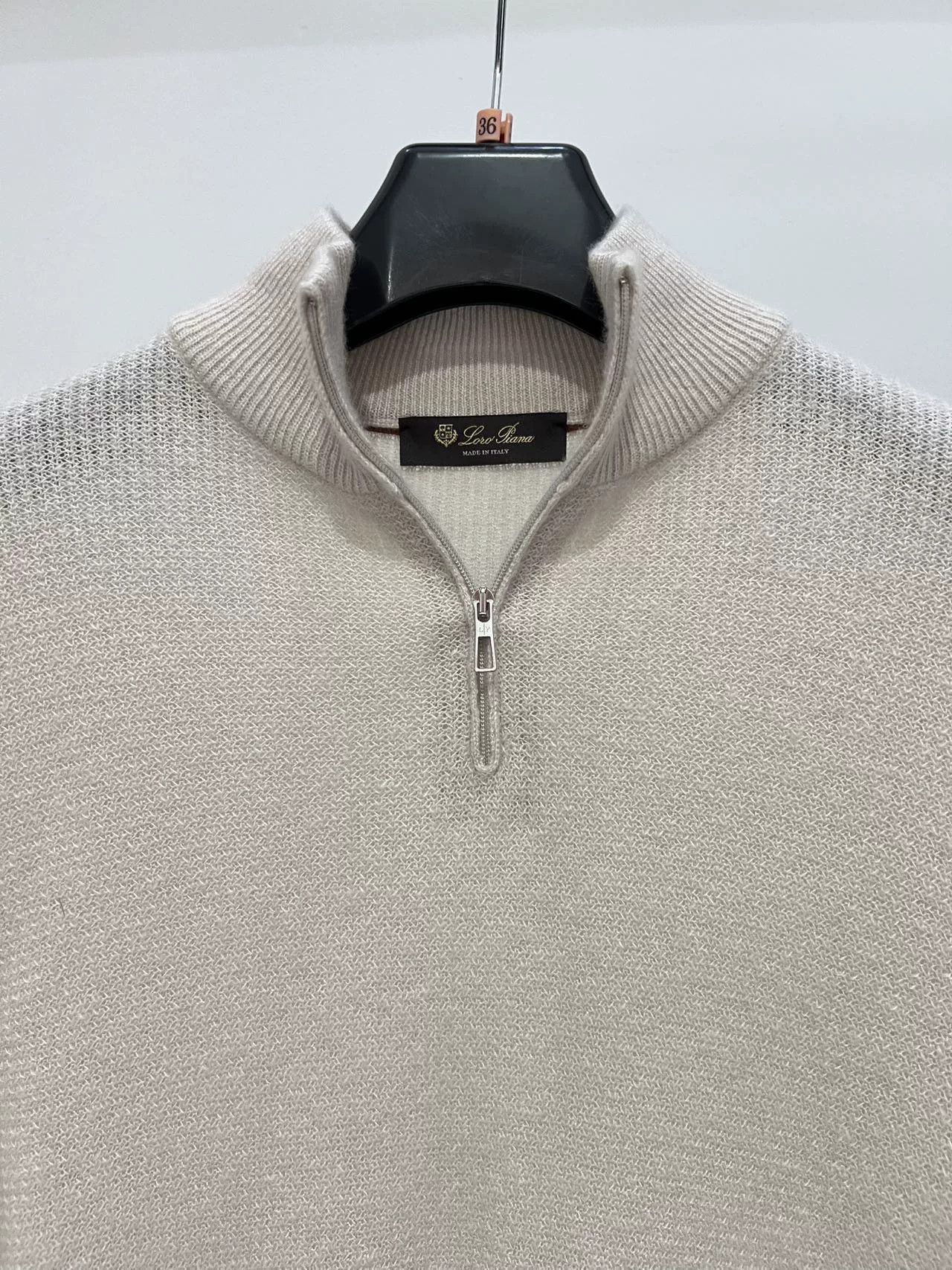 Loro Piana Loro Piana Men's Half-Zip Knit Sweater Size US L / EU 52-54 / 3 - 3 Thumbnail