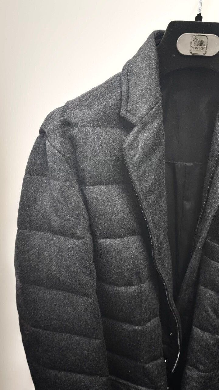 Colombo Gray Cashmere Down Jacket for Men Size US L / EU 52-54 / 3 - 3 Thumbnail
