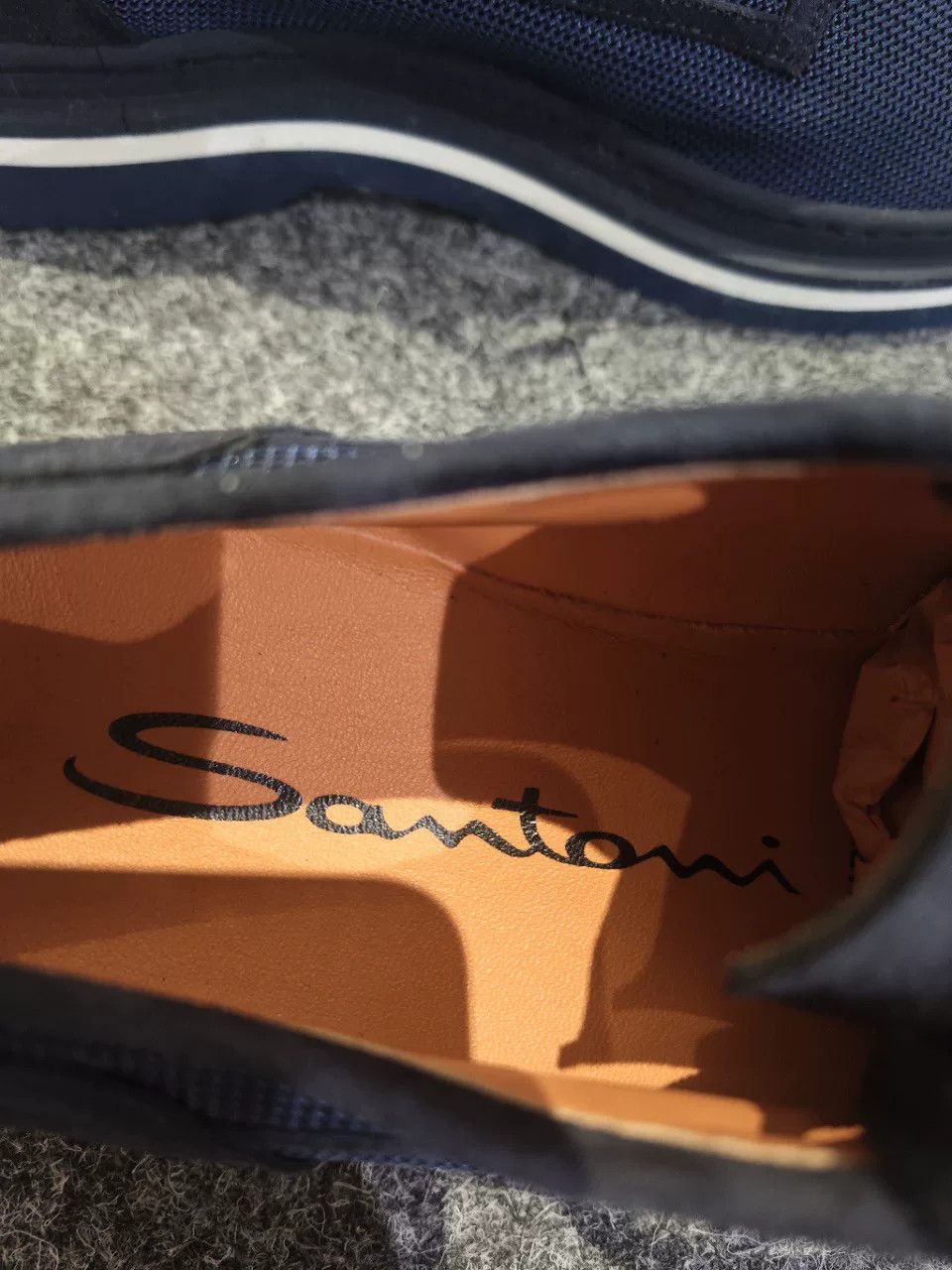 Santoni Santoni Blue Mesh Casual Shoes for Men Size US 10 / EU 43 - 3 Thumbnail
