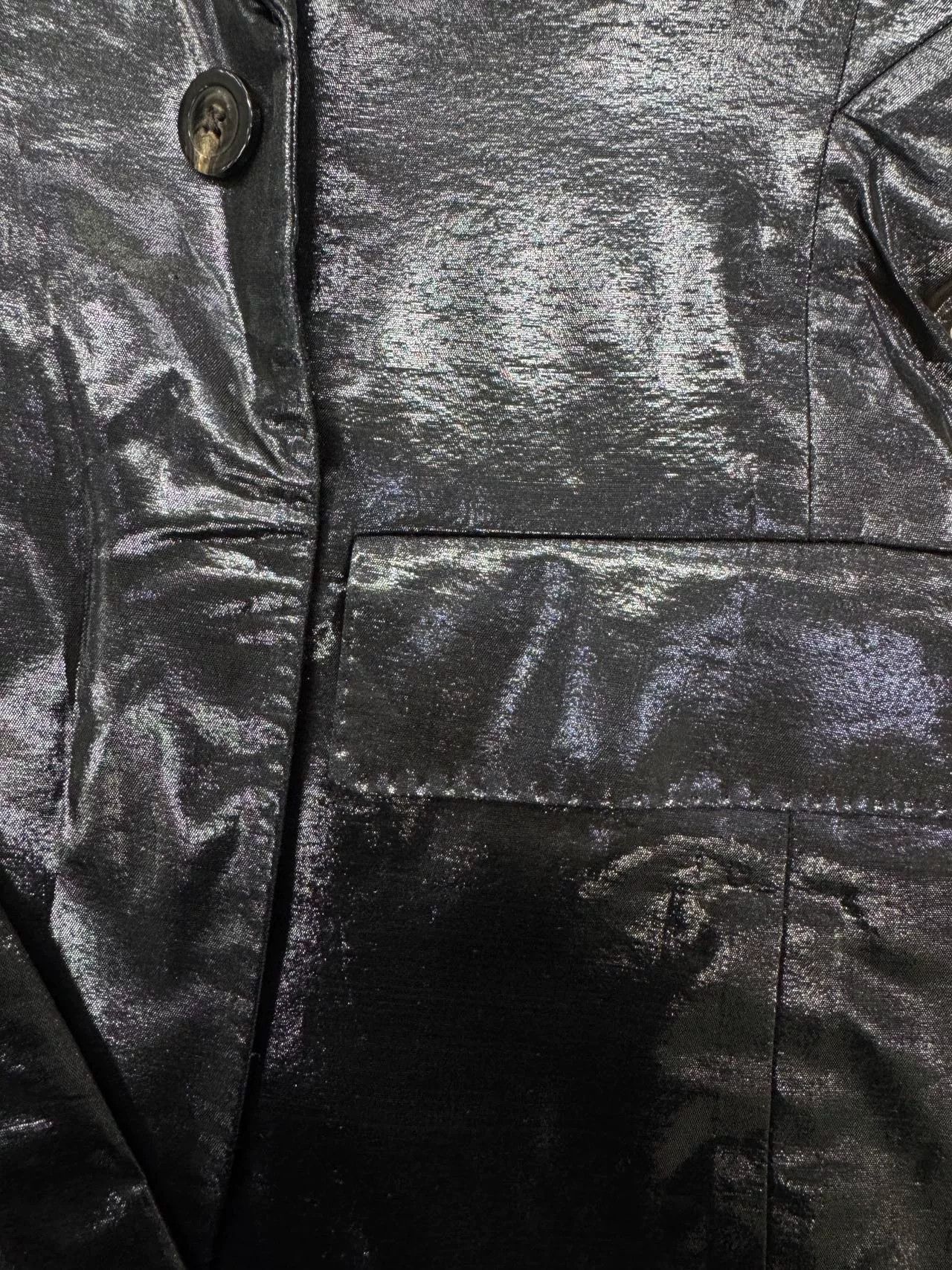 Rick Owens Rick Owens Glossy Suit Jacket Size US XXS / EU 40 - 6 Thumbnail