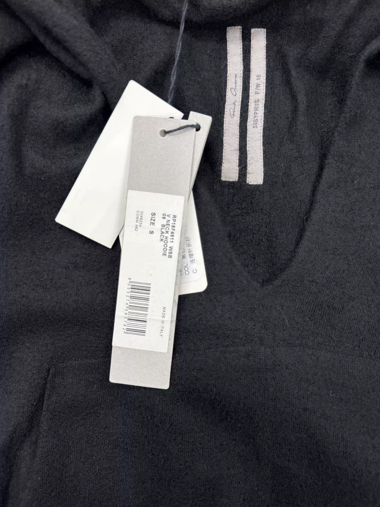 Rick Owens Rick Owens Black V-Neck Wool Sweater Size S / US 4 / IT 40 - 6 Thumbnail