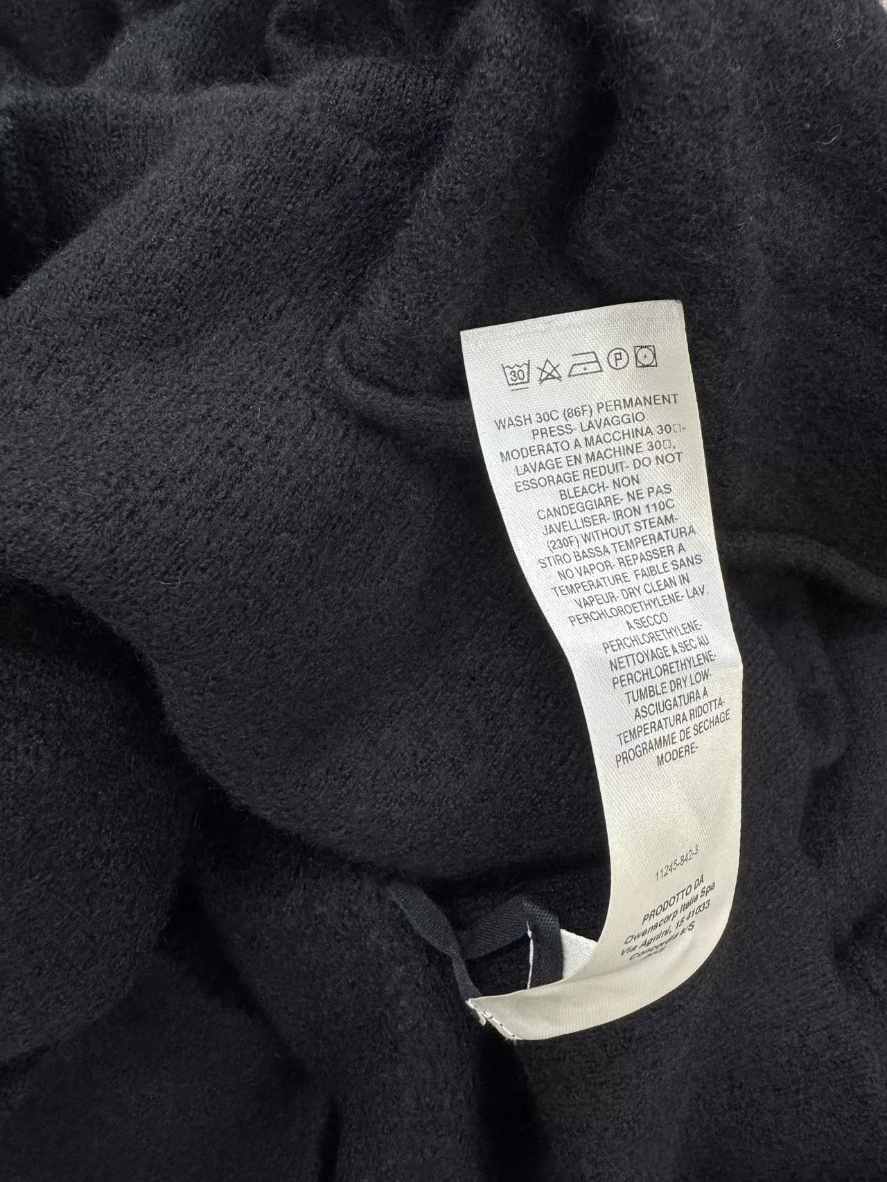 Rick Owens Rick Owens Black V-Neck Wool Sweater Size S / US 4 / IT 40 - 8 Thumbnail