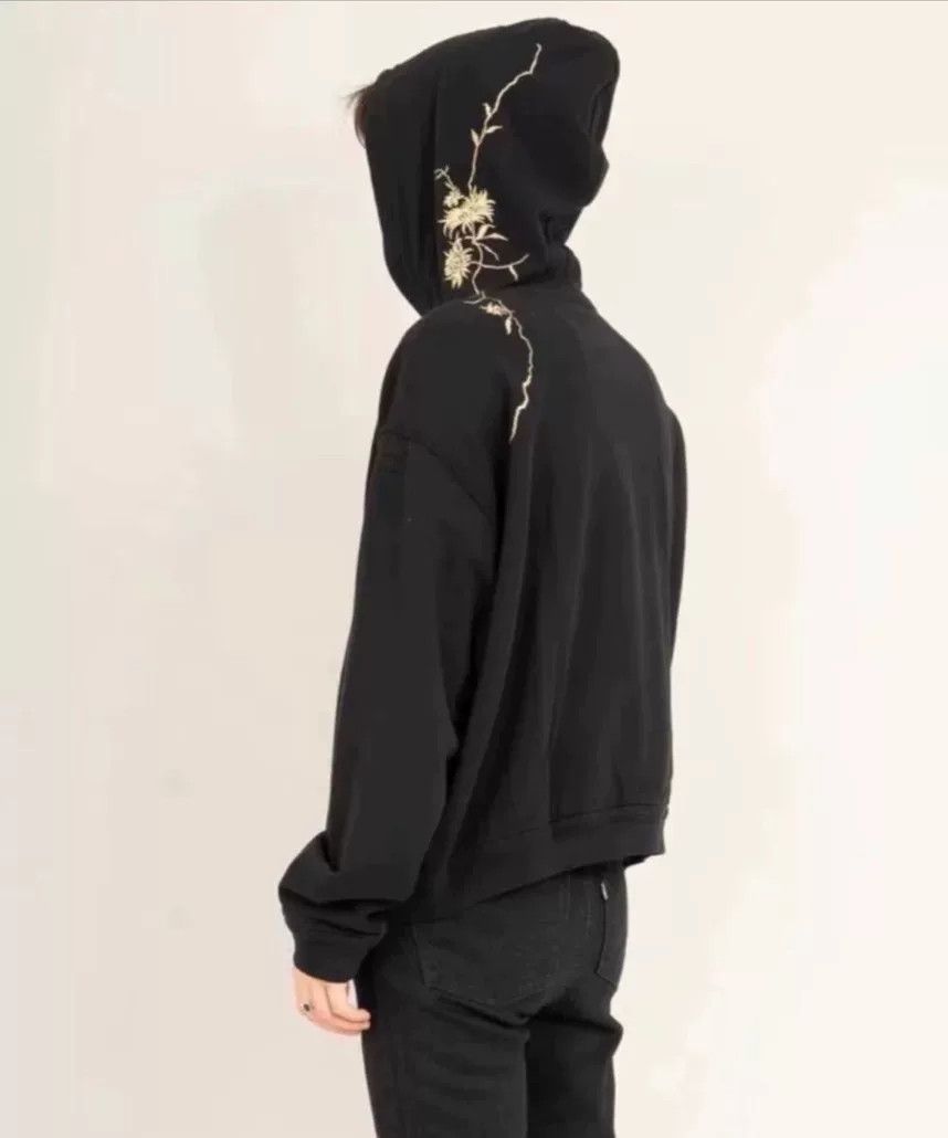 Haider Ackermann Haider Ackermann Embroidered Black Hoodie Size XXS / US 00 / IT 34 - 8 Thumbnail