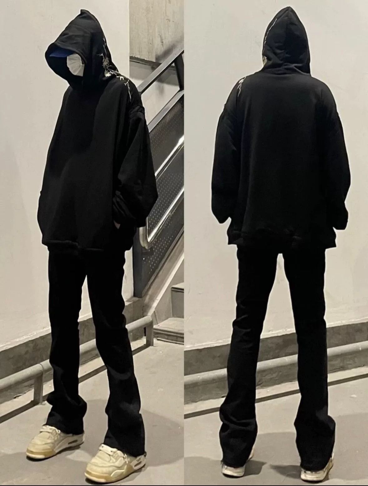 Haider Ackermann Haider Ackermann Embroidered Black Hoodie Size XXS / US 00 / IT 34 - 2 Thumbnail