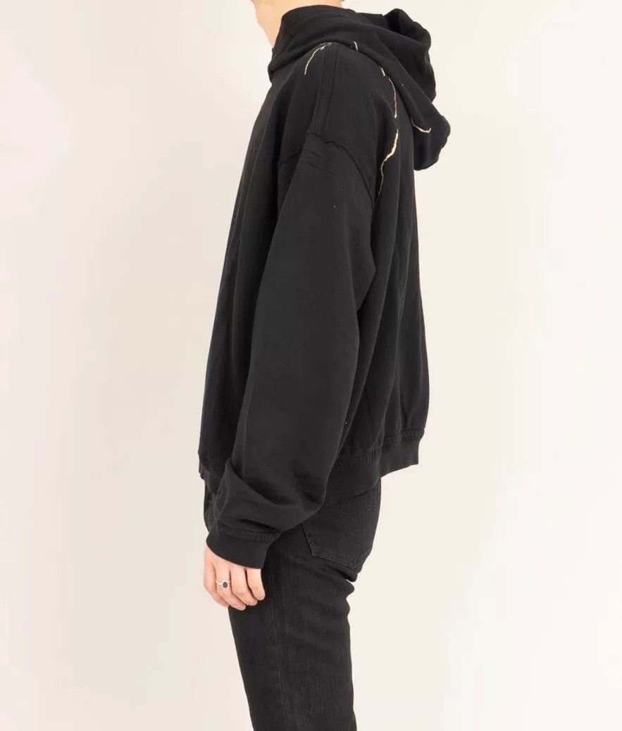 Haider Ackermann Haider Ackermann Embroidered Black Hoodie Size XXS / US 00 / IT 34 - 7 Thumbnail