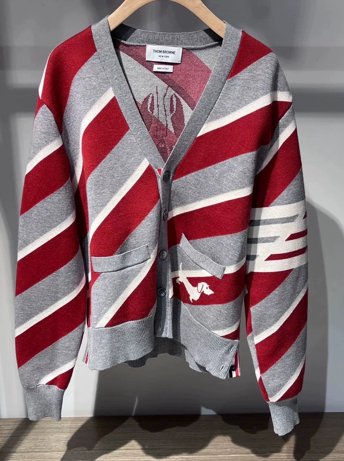 Thom Browne Thom Browne Men's Sausage Dog Cardigan Size US M / EU 48-50 / 2 - 3 Thumbnail