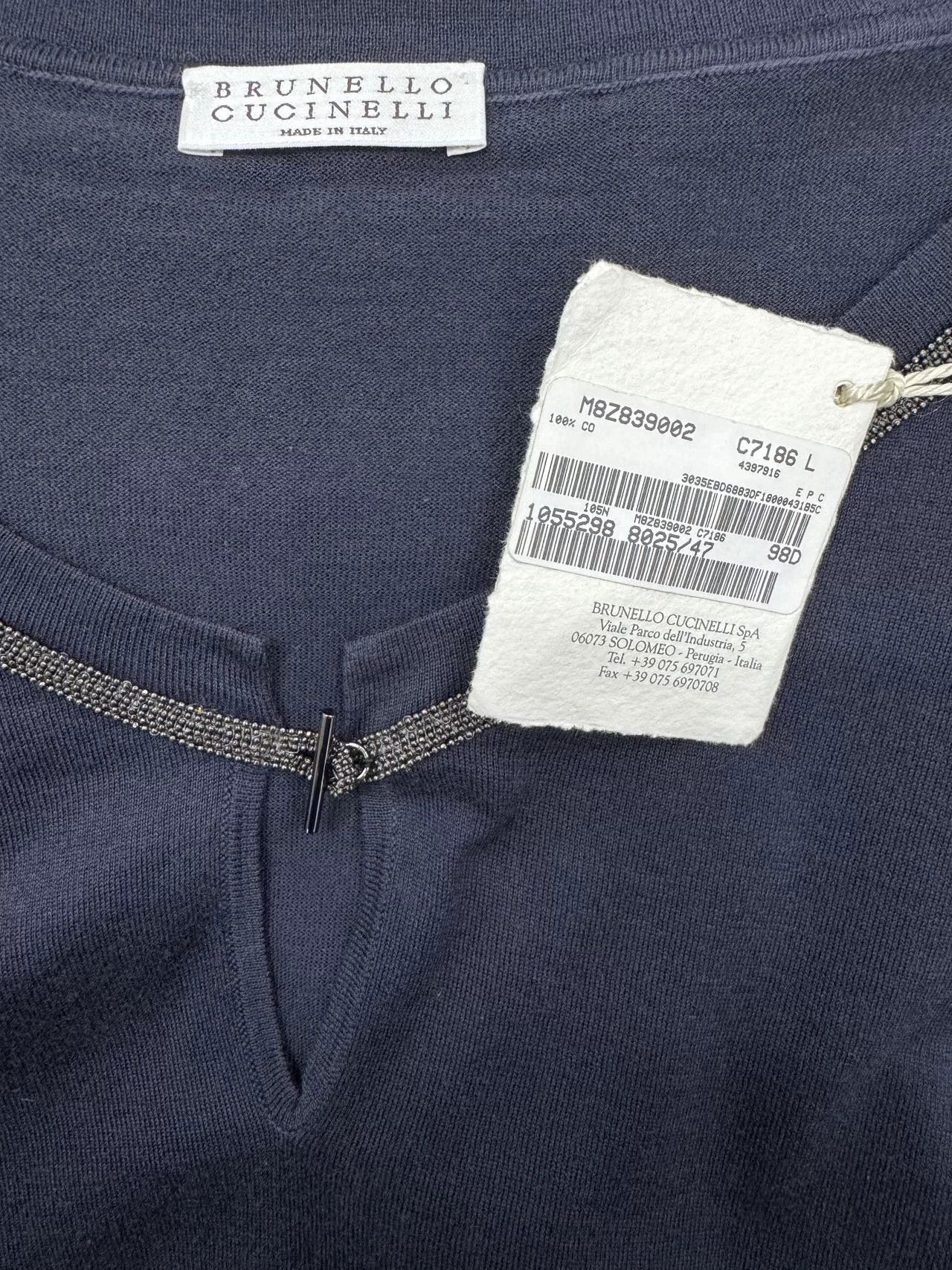 Brunello Cucinelli Brunello Cucinelli Black Knit Sweater Size L / US 10 / IT 46 - 5 Thumbnail