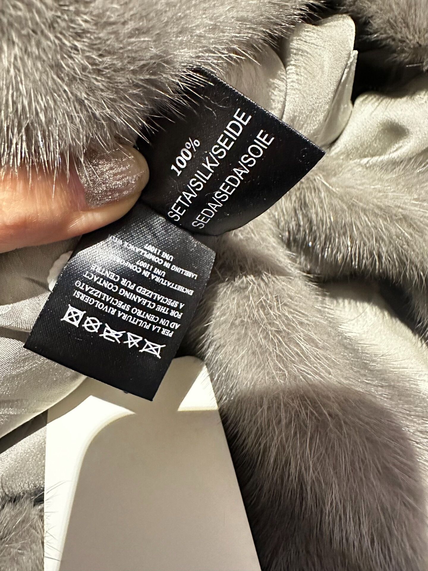 Simonetta Ravizza Simonetta Ravizza Gray Fur Bag Size ONE SIZE - 7 Thumbnail