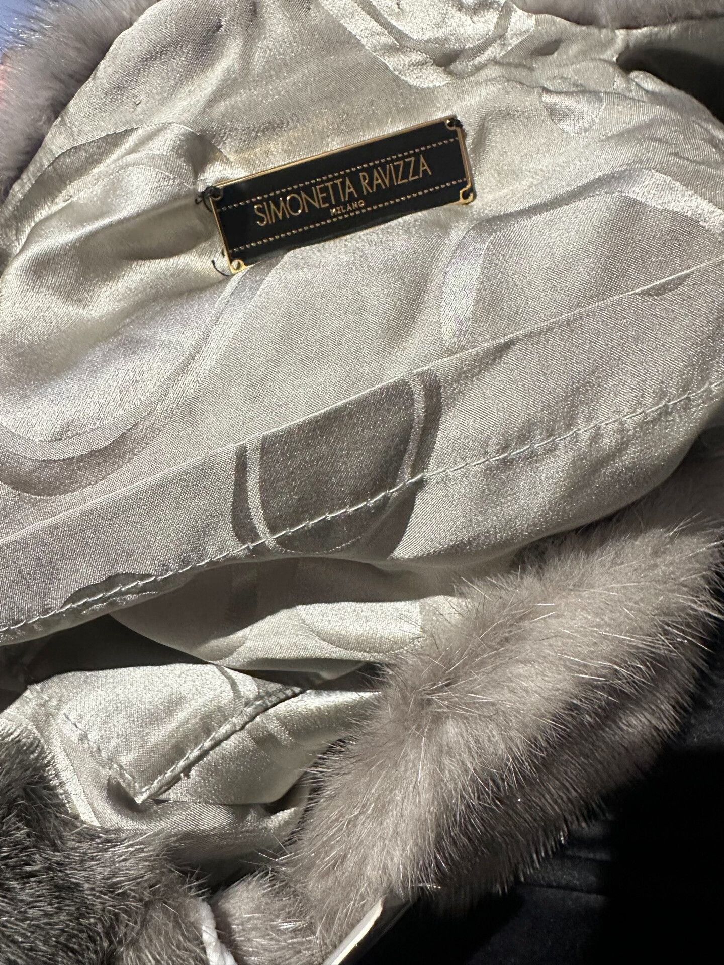 Simonetta Ravizza Simonetta Ravizza Gray Fur Bag Size ONE SIZE - 6 Thumbnail