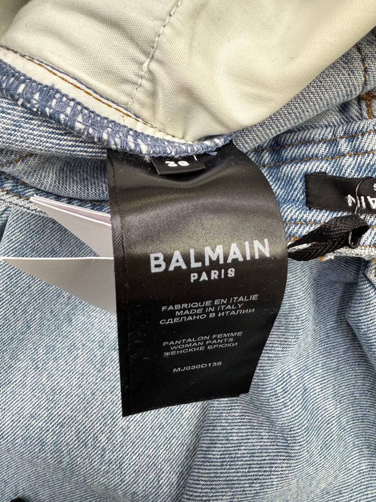 Balmain Balmain Women's Flared Denim Jeans Size 38" / US 16 / IT 52 - 7 Thumbnail