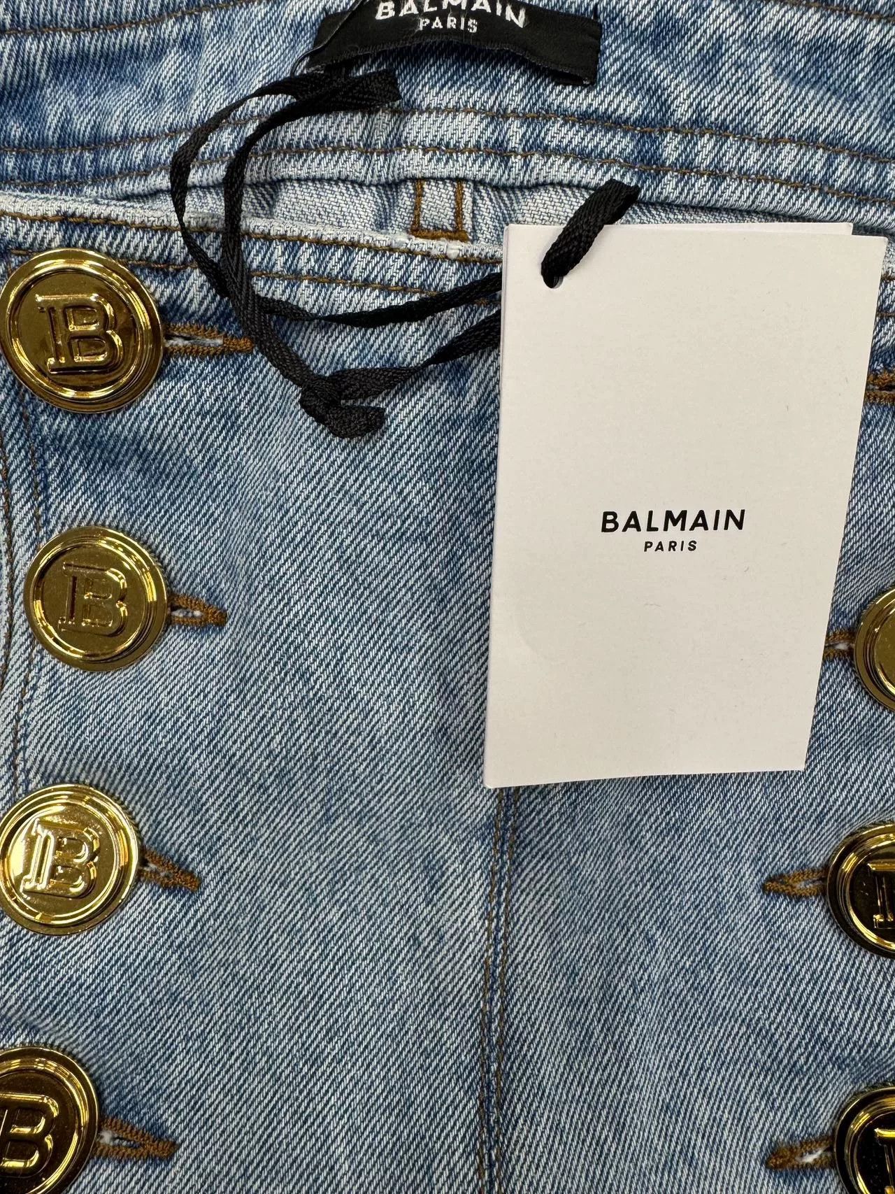 Balmain Balmain Women's Flared Denim Jeans Size 38" / US 16 / IT 52 - 6 Thumbnail