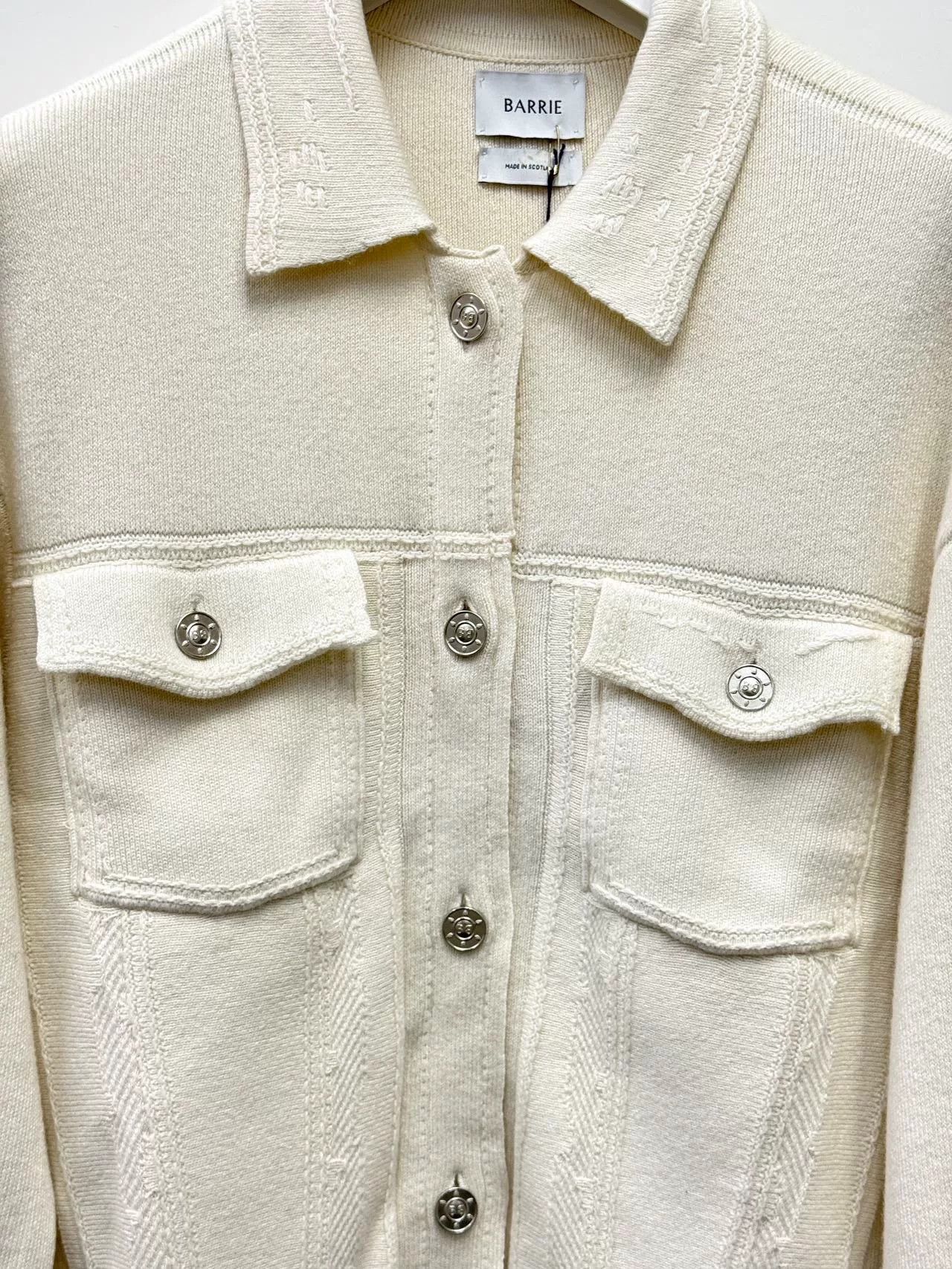 Barrie Barrie Neutral Cashmere Jacket Coat Size XS / US 0-2 / IT 36-38 - 5 Thumbnail