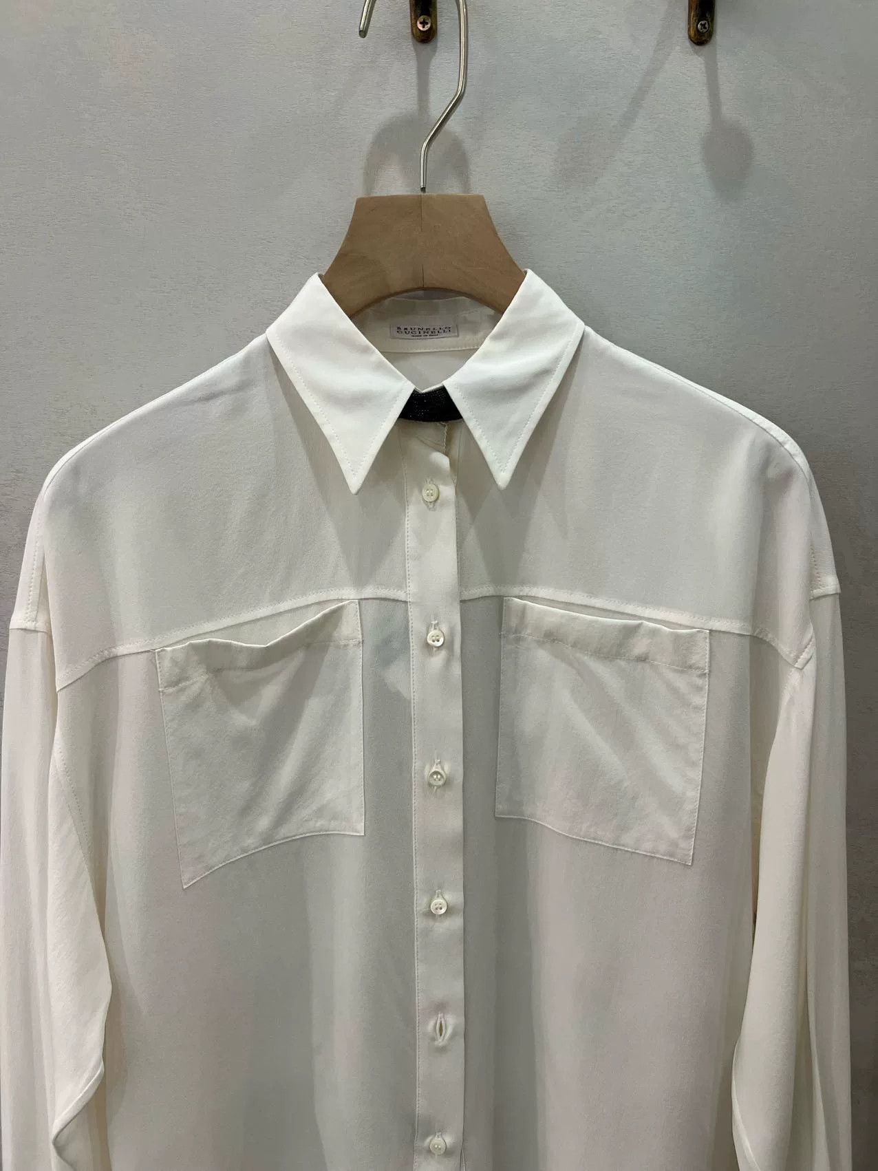 Brunello Cucinelli Brunello Cucinelli Women's Classic Shirt Size S / US 4 / IT 40 - 3 Thumbnail