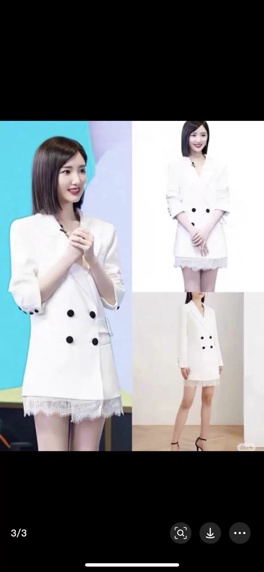 Self-Portrait White Lace Blazer Dress by Self-Portrait Size M / US 6-8 / IT 42-44 - 9 Thumbnail