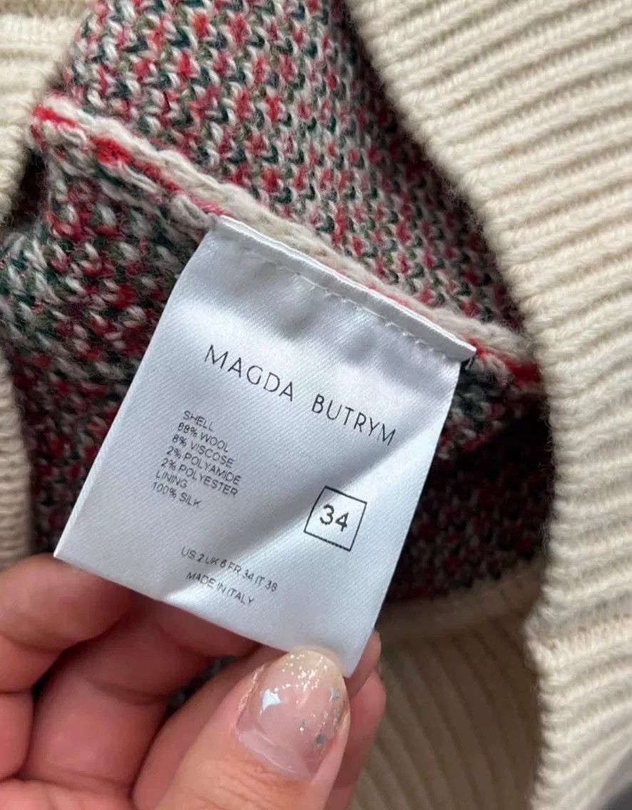 Magda Butrym New Magda Butrym Floral Knit Sweater Size XXS / US 00 / IT 34 - 7 Thumbnail