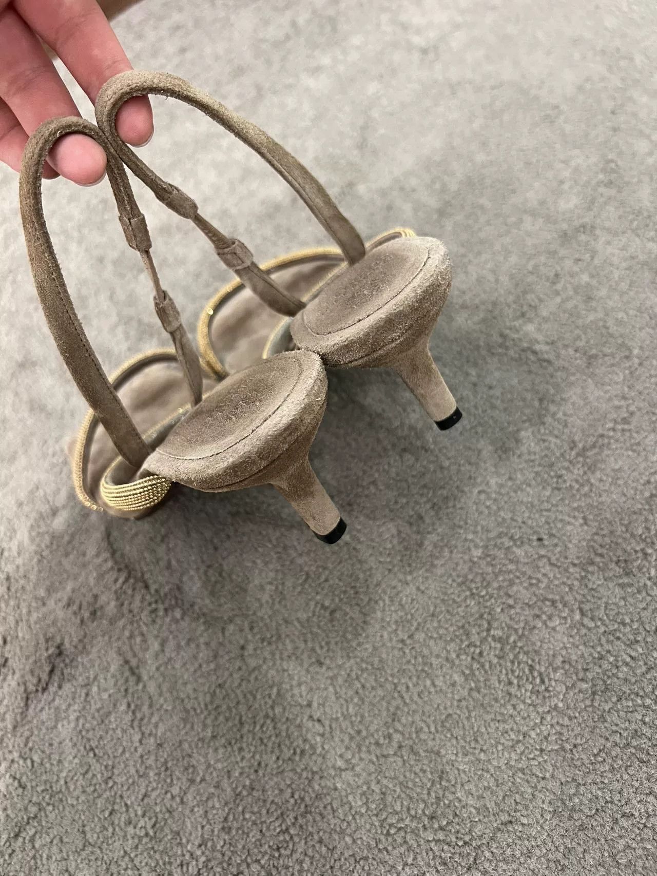 Brunello Cucinelli Brunello Cucinelli Square Toe Sandals Size US 5.5 / IT 35.5 - 7 Thumbnail