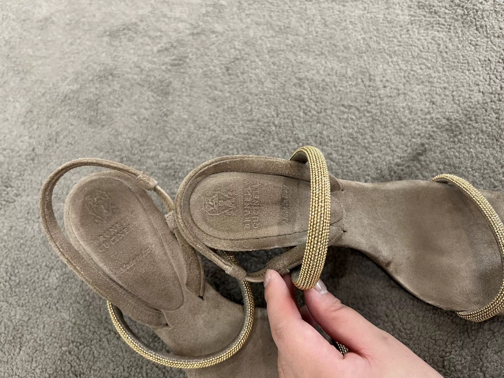 Brunello Cucinelli Brunello Cucinelli Square Toe Sandals Size US 5.5 / IT 35.5 - 5 Thumbnail