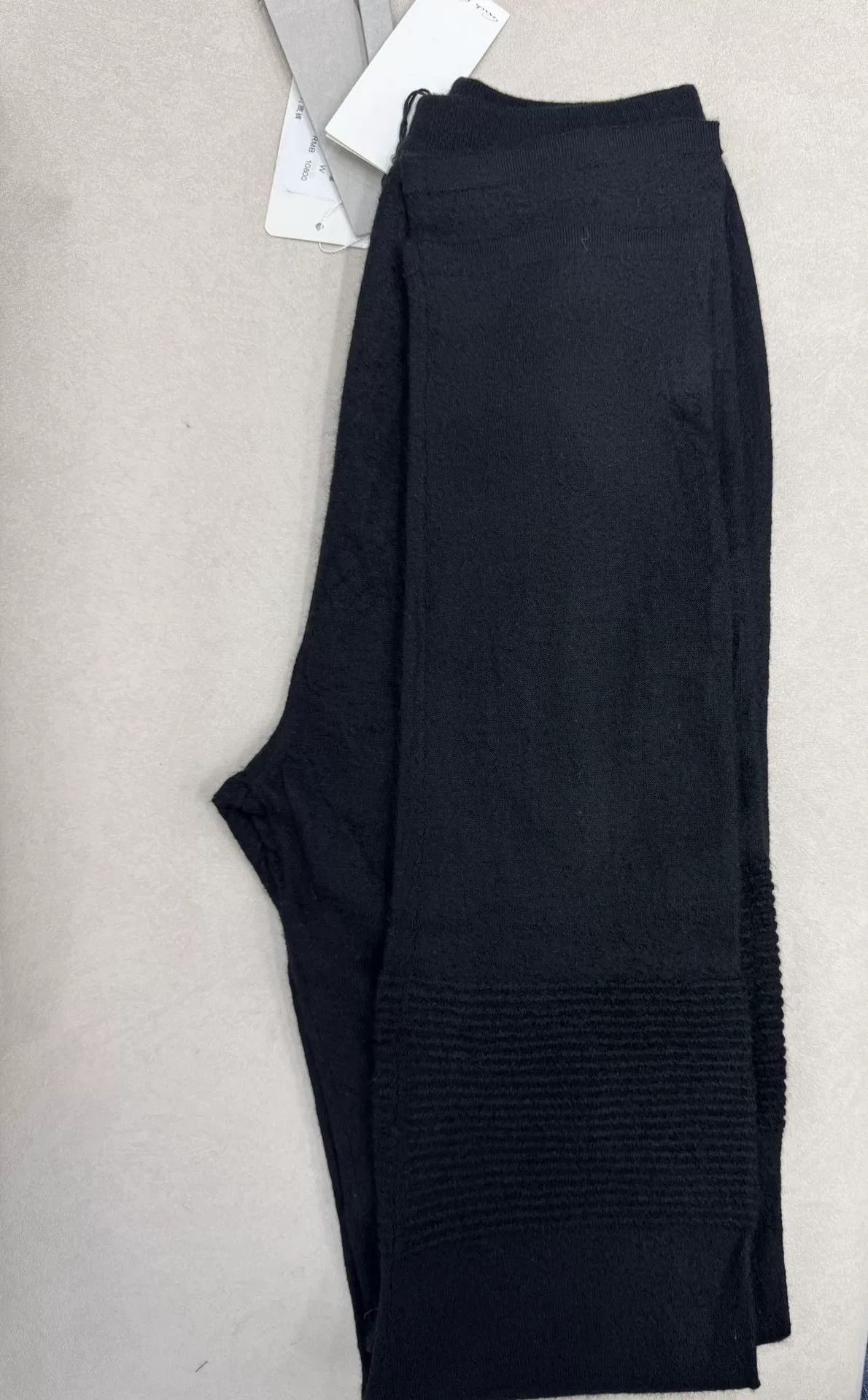 Rick Owens Rick Owens Black Knit Leggings for Women Size 24" / US 00 / IT 34 - 3 Thumbnail