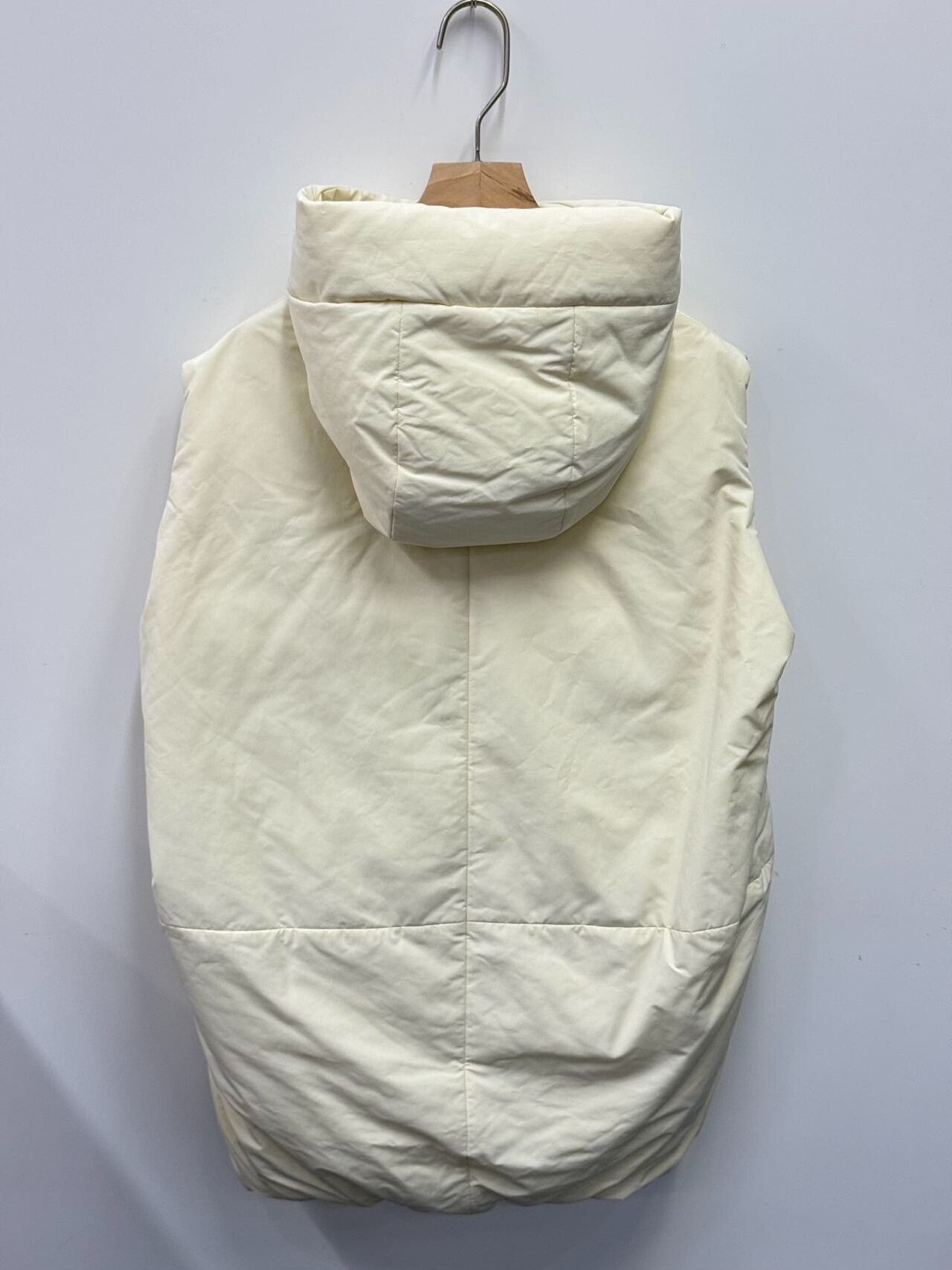 Jil Sander Jil Sander Hooded Down Vest in Beige Size XS / US 0-2 / IT 36-38 - 3 Thumbnail