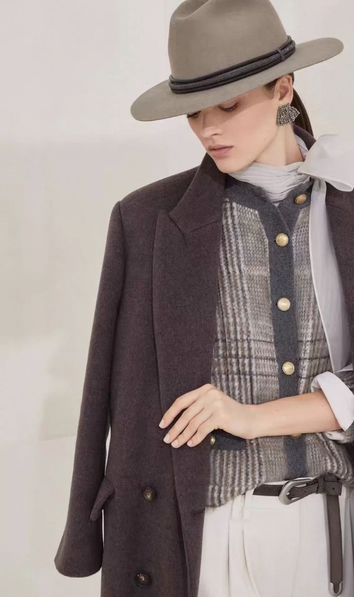 Brunello Cucinelli Brunello Cucinelli Women's Collar Coat Size S / US 4 / IT 40 - 4 Thumbnail
