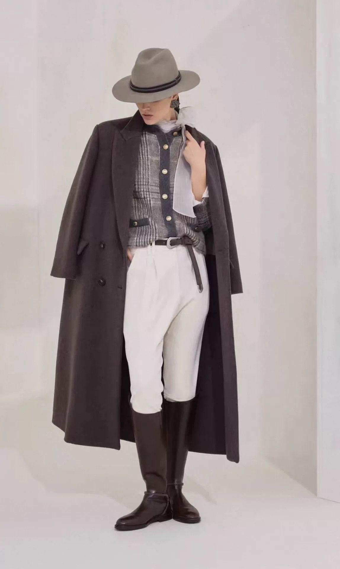 Brunello Cucinelli Brunello Cucinelli Women's Collar Coat Size S / US 4 / IT 40 - 2 Thumbnail