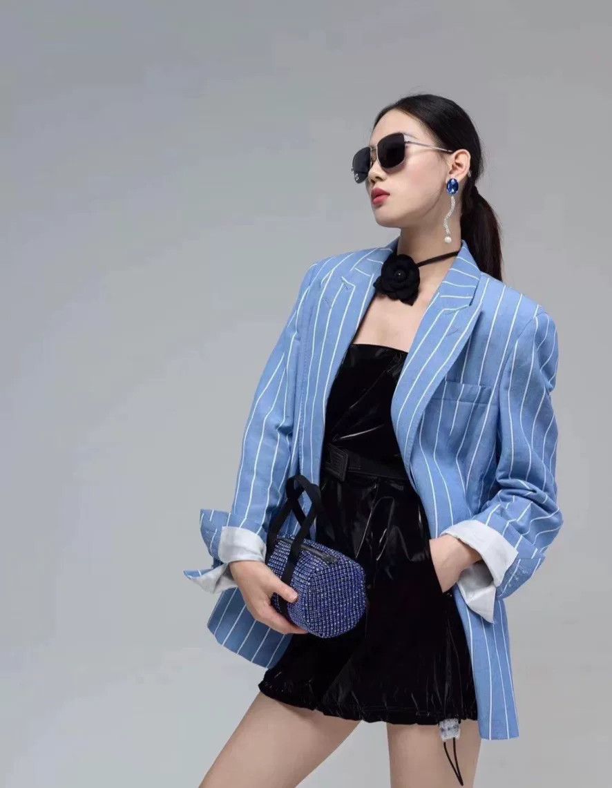 Stella McCartney Stella McCartney Striped Suit Jacket Size XS / US 0-2 / IT 36-38 - 3 Thumbnail
