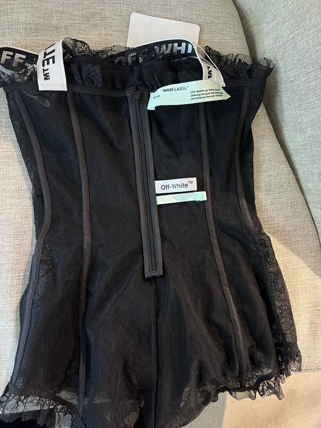 Off-White Off-White Lace Bodysuit for Women Size S / US 4 / IT 40 - 6 Thumbnail