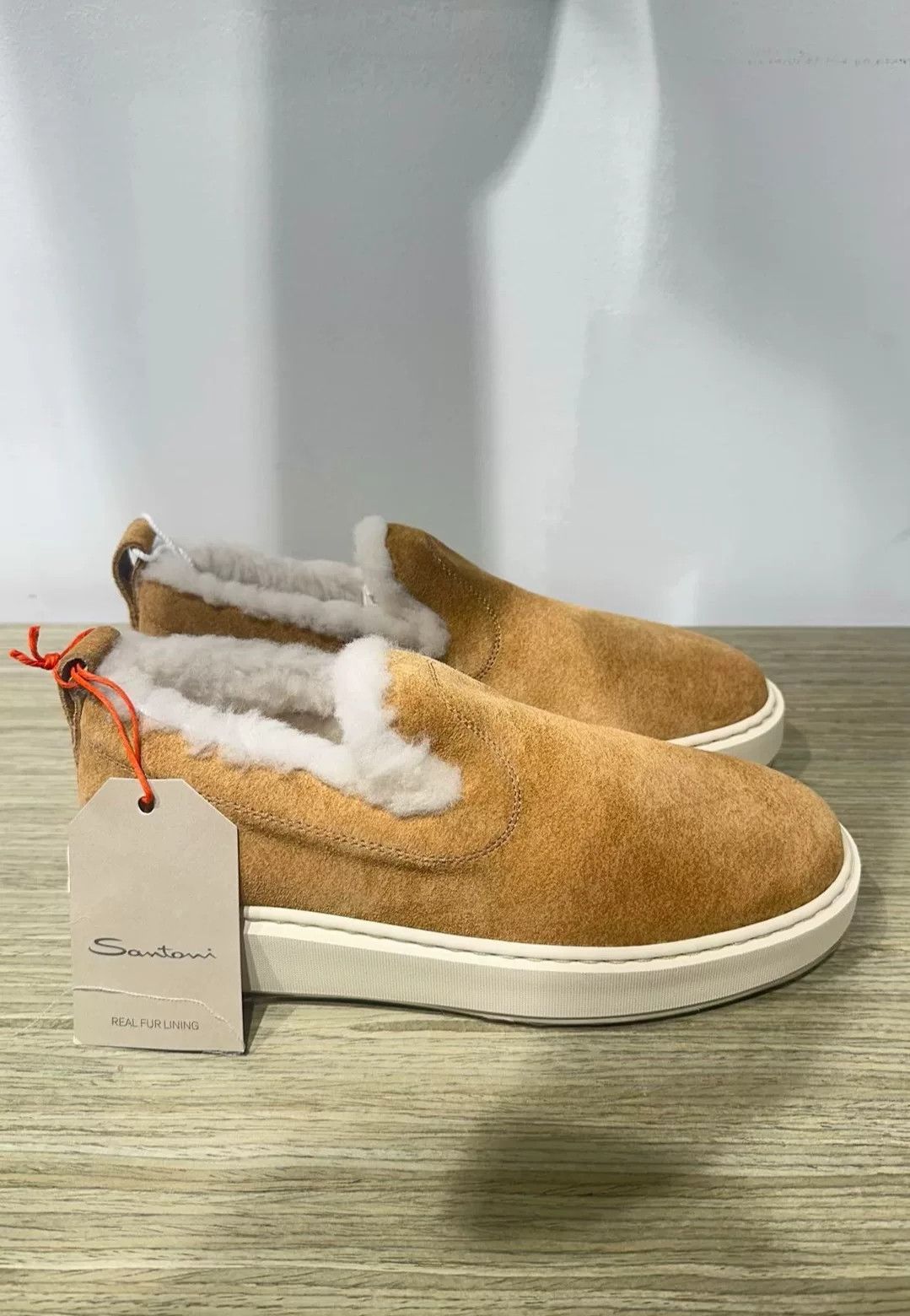 Santoni Santoni Women’s Wool Slip-On Loafers Size US 5 / IT 35 - 2 Thumbnail