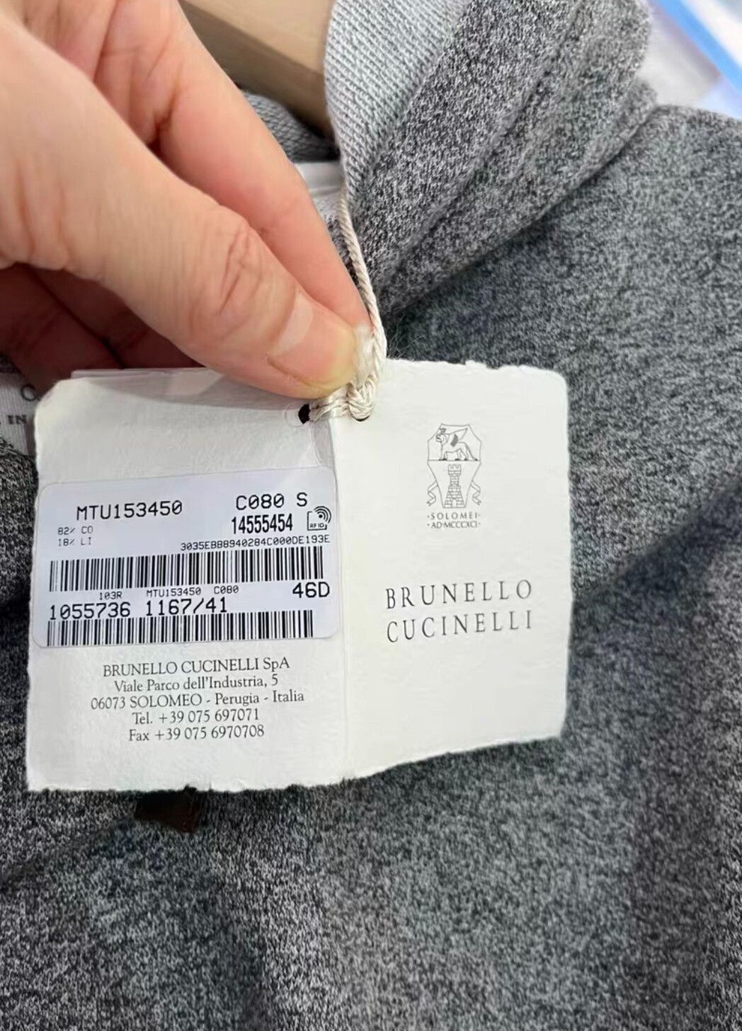 Brunello Cucinelli Brunello Cucinelli Men's Hooded Sweatshirt Size US M / EU 48-50 / 2 - 4 Thumbnail