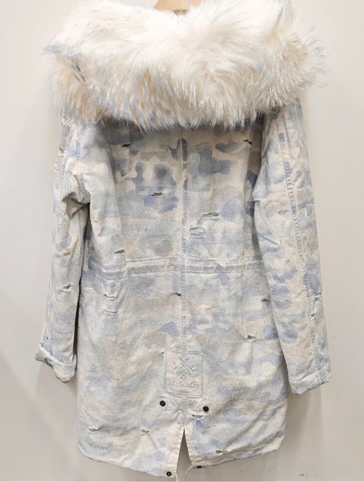 MR & MRS ITALY MrMrs Hooded Fur Parka Jacket Size S / US 4 / IT 40 - 2 Thumbnail